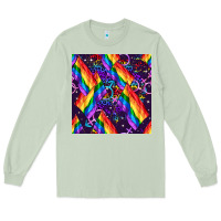 Matcha lgbt flag seamless pattern Long Sleeve Tee - FaDigitalArtStudio