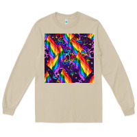 Mushroom lgbt flag seamless pattern Long Sleeve Tee - FaDigitalArtStudio