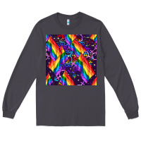 Smoke lgbt flag seamless pattern Long Sleeve Tee - FaDigitalArtStudio