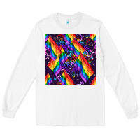 White lgbt flag seamless pattern Long Sleeve Tee - FaDigitalArtStudio
