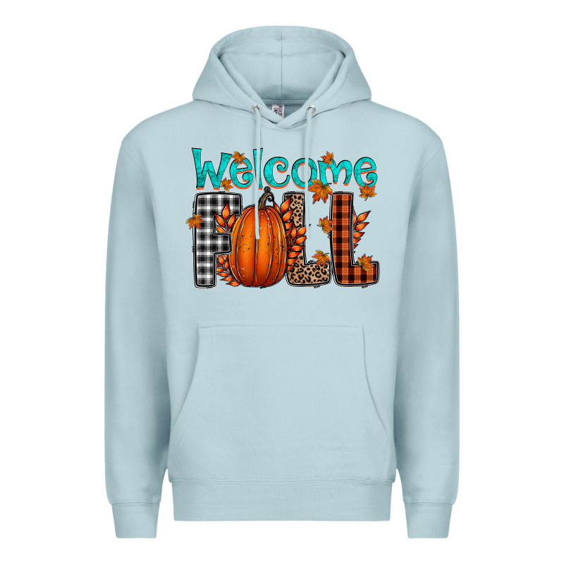 Welcome Fall Premium Hoodie by CowhideDigitalArt | Teevron