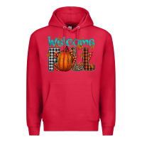 Cardinal Welcome Fall Premium Hoodie - CowhideDigitalArt