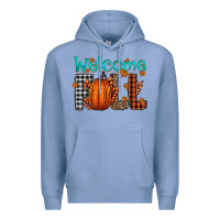Colony Blue Welcome Fall Premium Hoodie - CowhideDigitalArt