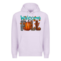 Lilac Welcome Fall Premium Hoodie - CowhideDigitalArt