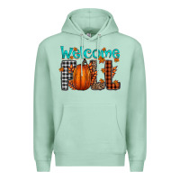 Seafoam Welcome Fall Premium Hoodie - CowhideDigitalArt