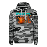 Slate Camo Welcome Fall Premium Hoodie - CowhideDigitalArt