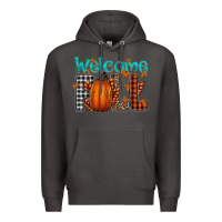 Smoke Welcome Fall Premium Hoodie - CowhideDigitalArt