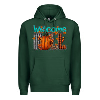 Sports Green Welcome Fall Premium Hoodie - CowhideDigitalArt