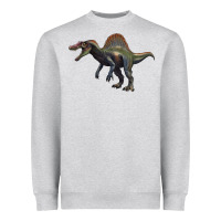 Heather Grey spinosaurus Heavyweight Sweatshirt - Artiststas