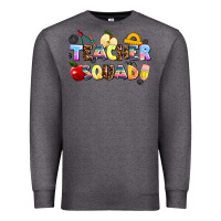 Charcoal Heather teacher squad Premium Sweatshirt - AdoDesignShop