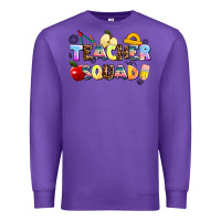 Purple teacher squad Premium Sweatshirt - AdoDesignShop