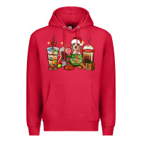 Cardinal Christmas coffee cups with Beagle Premium Hoodie - RanaPortraitStore