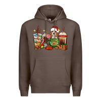 Coffee Christmas coffee cups with Beagle Premium Hoodie - RanaPortraitStore