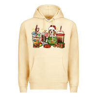 Pina Colada Christmas coffee cups with Beagle Premium Hoodie - RanaPortraitStore