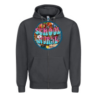 Smoke western groovy school nurse Zipper Hoodie - BarkalooDesign