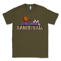Army Green Wild about Basketball Classic Tee - HowdyJamesFarm