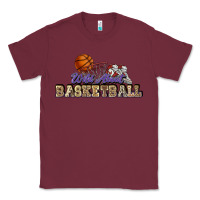 Burgundy Wild about Basketball Classic Tee - HowdyJamesFarm