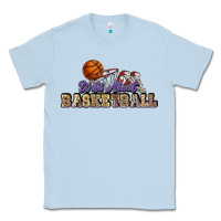 Dusty Blue Wild about Basketball Classic Tee - HowdyJamesFarm