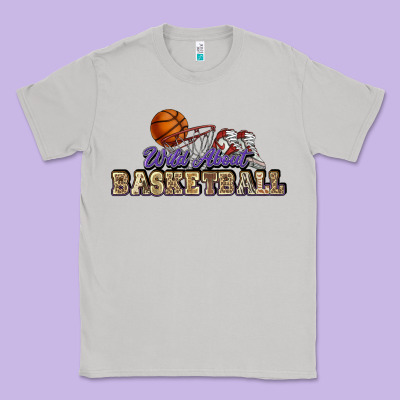 Wild About Basketball Classic Tee Designed By Howdyjamesfarm
