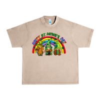 French Oak Happy St. Patrick's Day rainbow gnomes Urban Heavy Tee - CowGirlArtShop