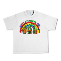 Lunar Rock Happy St. Patrick's Day rainbow gnomes Urban Heavy Tee - CowGirlArtShop