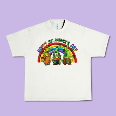 Happy St. Patrick's Day Rainbow Gnomes Urban Heavy Tee Designed By Cowgirlartshop