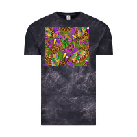 Cloud Black Mardi Gras with crabs tumbler Vintage Tee - HowdyJamesFarm