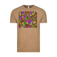 Vintage Coffee Mardi Gras with crabs tumbler Vintage Tee - HowdyJamesFarm