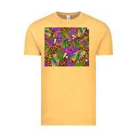 Vintage Mustard Mardi Gras with crabs tumbler Vintage Tee - HowdyJamesFarm