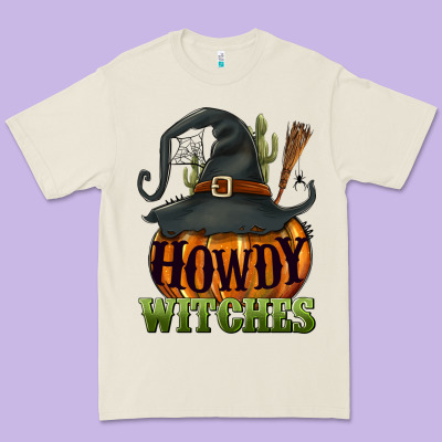 Howdy Witches Premium Tee Designed By Nancycooperartshop