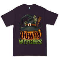 Plum Howdy witches Premium Tee - NancyCooperArtShop