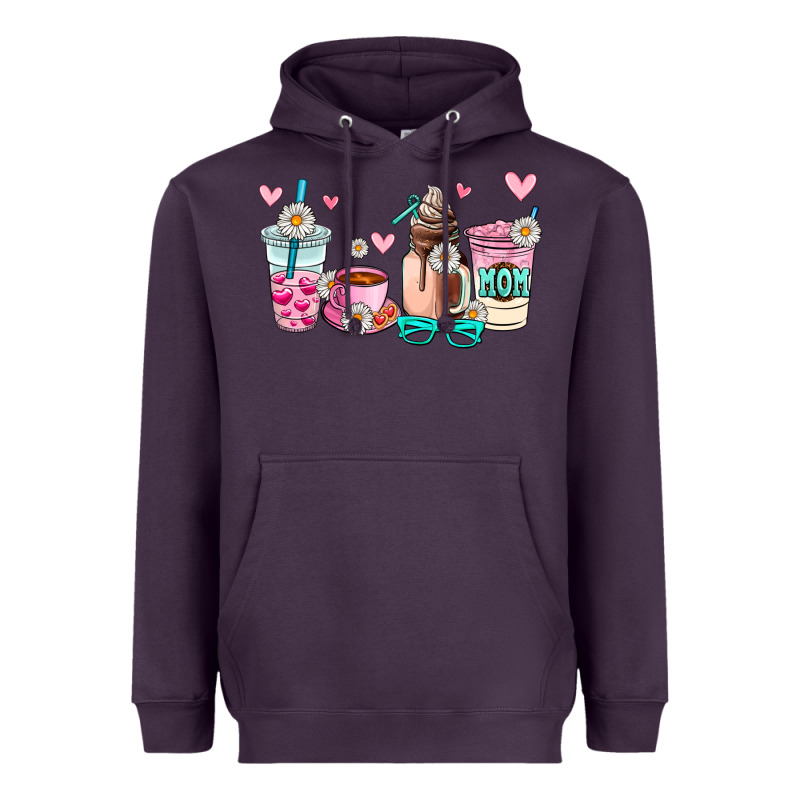 Mom Coffee Cup Heavyweight Hoodie by AdoDesignShop | Teevron