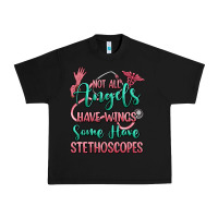 Black not all angels have wings some have stethoscopes Urban Heavy Tee - RanaPortraitStore