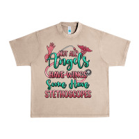 French Oak not all angels have wings some have stethoscopes Urban Heavy Tee - RanaPortraitStore