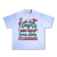 Grape Ice not all angels have wings some have stethoscopes Urban Heavy Tee - RanaPortraitStore