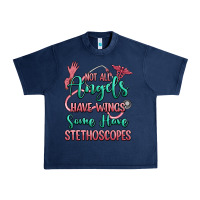 Navy not all angels have wings some have stethoscopes Urban Heavy Tee - RanaPortraitStore