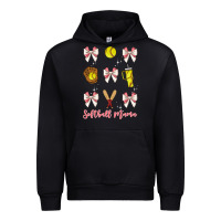 Black softball coquette bow Urban Hoodie - JahusDesignShop
