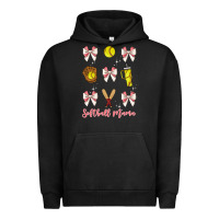 Pigment Black softball coquette bow Urban Hoodie - JahusDesignShop