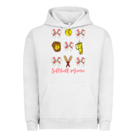 Pigment Lunar Rock softball coquette bow Urban Hoodie - JahusDesignShop