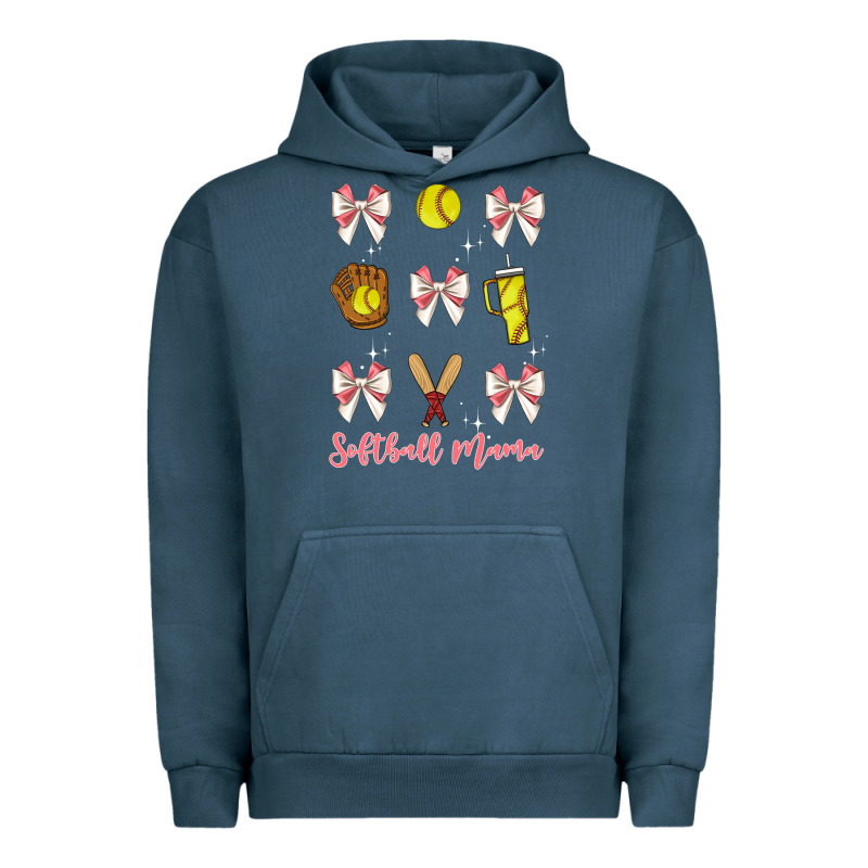 Softball Coquette Bow Urban Hoodie by JahusDesignShop | Teevron