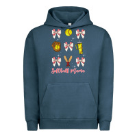 Pigment Midnight Navy softball coquette bow Urban Hoodie - JahusDesignShop