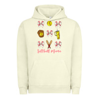 Pigment Pistachio softball coquette bow Urban Hoodie - JahusDesignShop