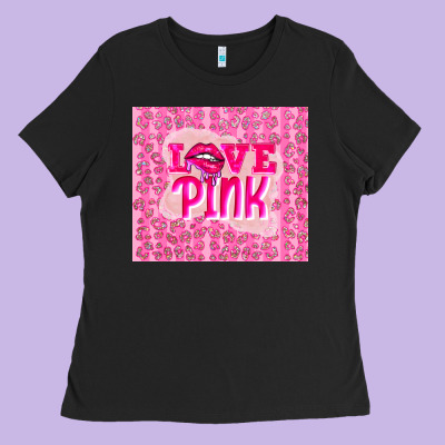 Love Pink Ladies Tee Designed By Tumblerdesignbyshophia