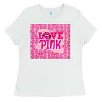 White love pink Ladies Tee - TumblerDesignByShophia