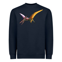 Navy dinosaur pterodactyl Heavyweight Sweatshirt - Artiststas