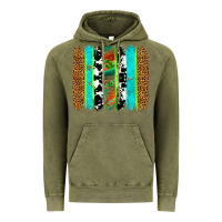 Vintage Olive western brushstrokes Vintage Hoodie - OliviaCreatesArt