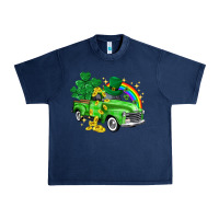 Navy western truck St. Patrick's Day Urban Heavy Tee - HowdyJamesFarm