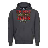 Smoke i'm only talking to jesus today christmas Zipper Hoodie - BarkalooDesign
