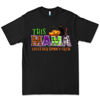 Black This mama loves her spooky crew Premium Tee - NancyCooperArtShop