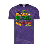 Cloud Purple Black Nurse magic Vintage Tee - HowdyJamesFarm